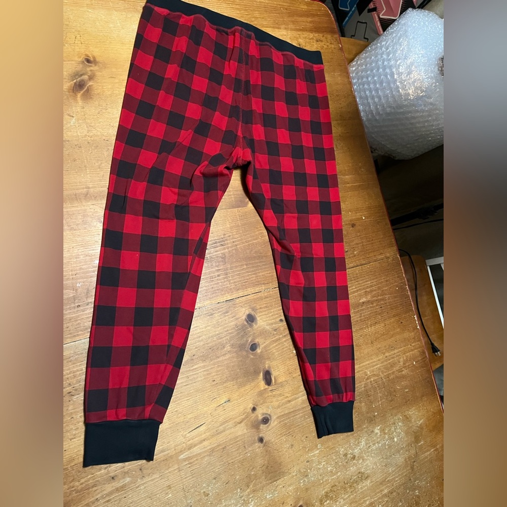 J crew red Buffalo plaid pajama bottoms size 2x
